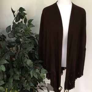 Perez Sanz suede shawl